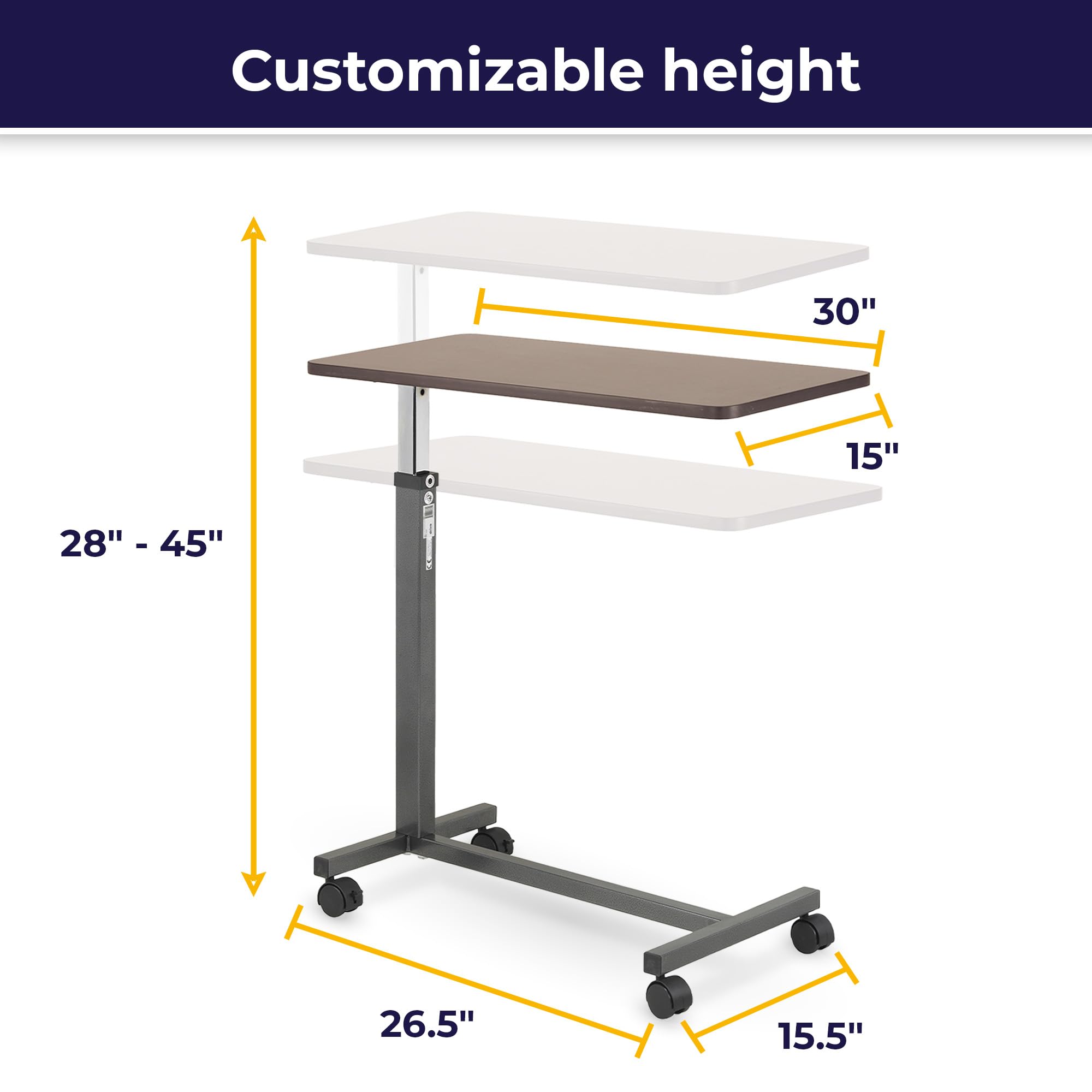 7ORDER CD,DVDセット Amazon.com: Drive Medical 13067 Non Tilt Top Overbed Table